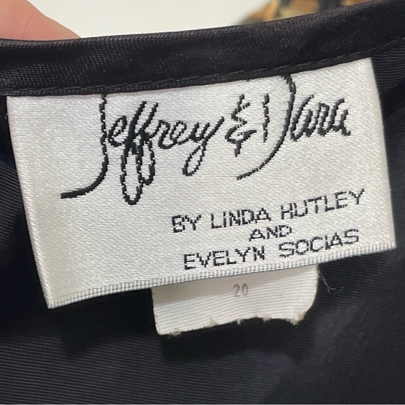 Vintage Jeffrey & Dara By Linda Hurley Evelyn Social Cheetah Animal Print Dress - Picture 9 of 11